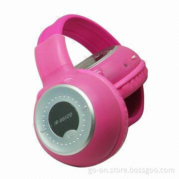 Colorful Style In-car IR Wireless Headphones with Foldable Design